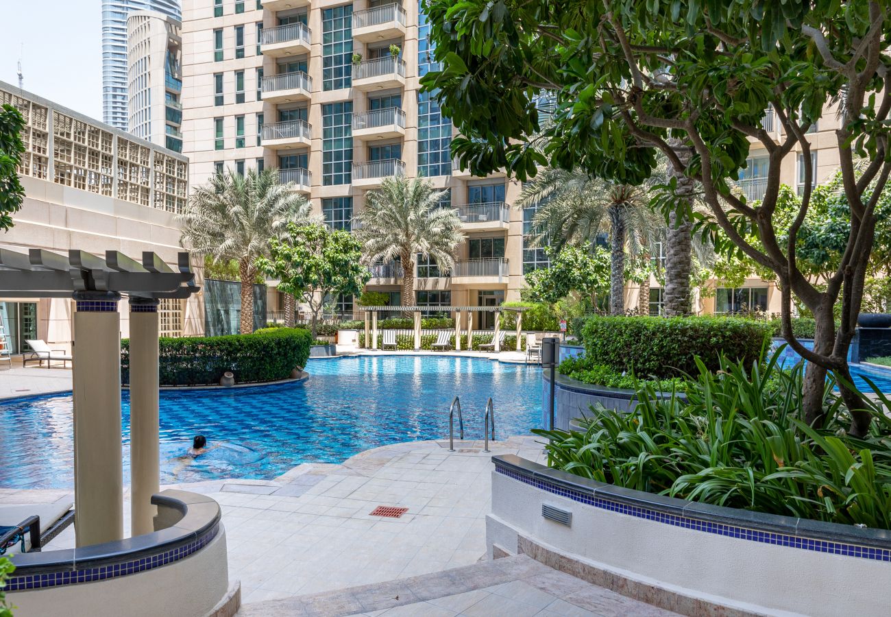 Ferienwohnung in Dubai - Blick auf den Brunnen | Klasse | Gemütlich