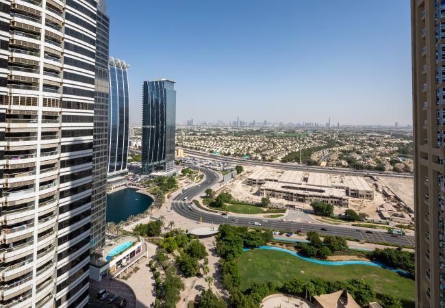  in Dubai - Zeitgenössisches Studio | Blick auf die Skyline von Dubai