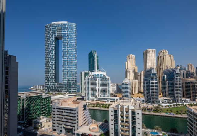 Studio in Dubai - Spektakuläre Aussicht auf den Jachthafen | Vielseitiges Studio | Gemütlich