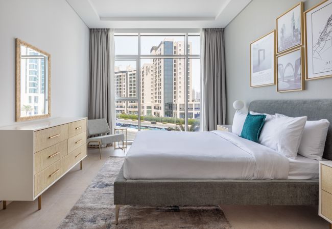 Ferienwohnung in Dubai - Luxuriös | 1 Schlafzimmer | Zugang zum Pool und zum Fitnessstudio