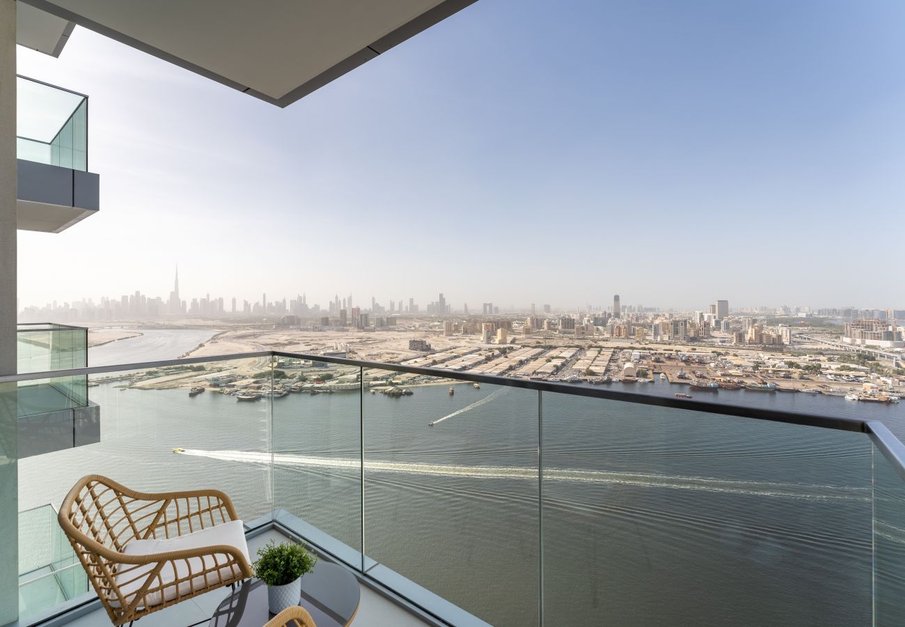 Ferienwohnung in Dubai - Beautiful Skyline | Sea and Burj Khalifa View | Luxe