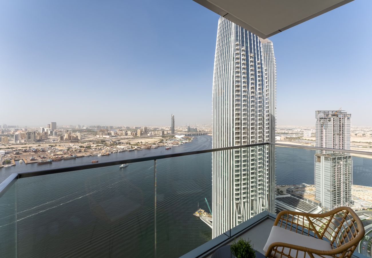 Ferienwohnung in Dubai - Beautiful Skyline | Sea and Burj Khalifa View | Luxe