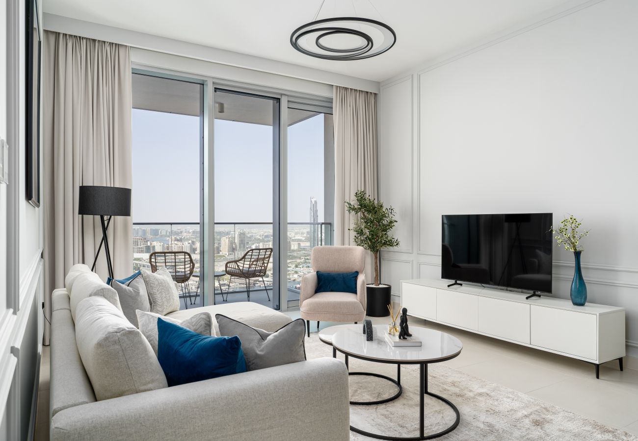 Ferienwohnung in Dubai - Beautiful Skyline | Sea and Burj Khalifa View | Luxe