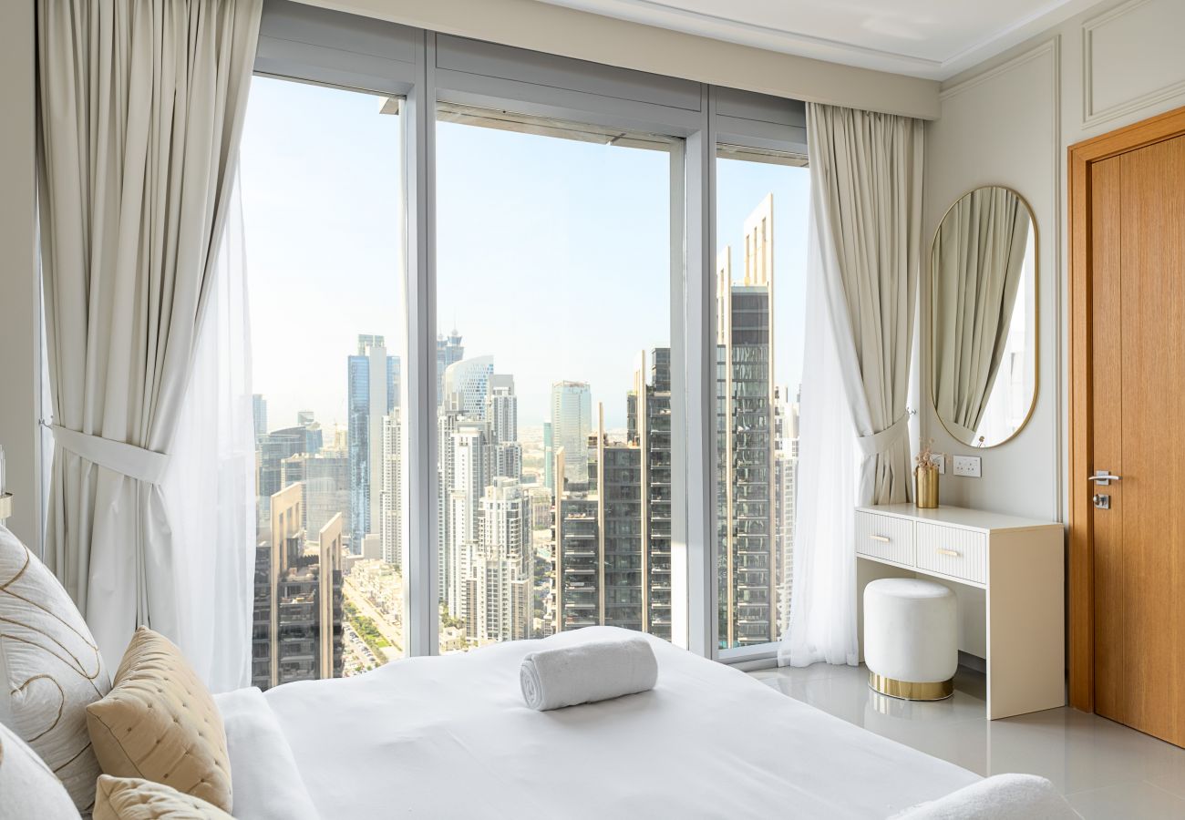 Ferienwohnung in Dubai - Elegant | Höhere Etage | Atemberaubende Aussicht auf die Stadt