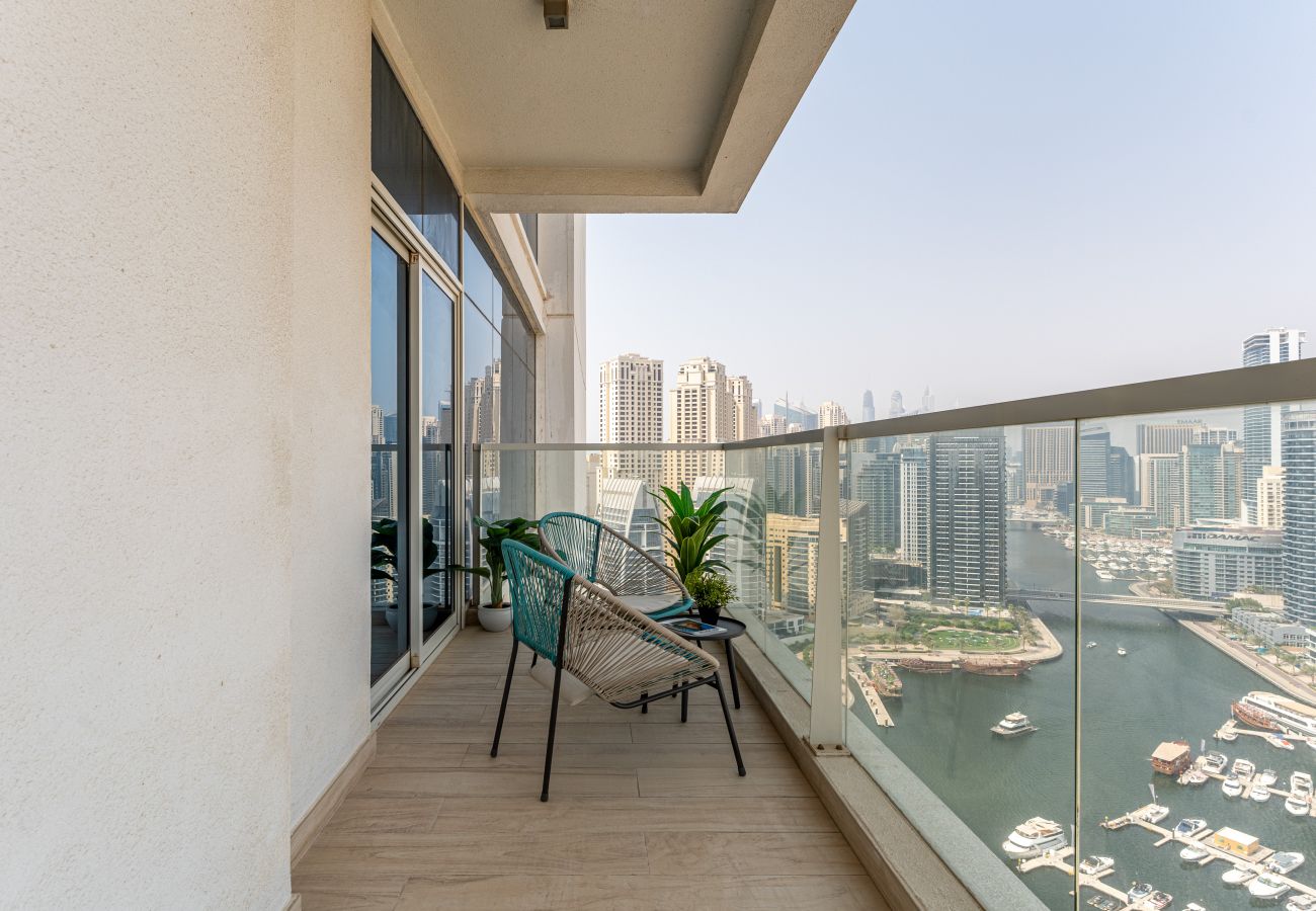 Ferienwohnung in Dubai - High-Floor | Great Amenities | Lovely Marina View