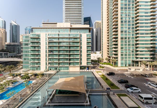 Ferienwohnung in Dubai - Blick auf den Jachthafen | Wunderschön eingerichtet | Still