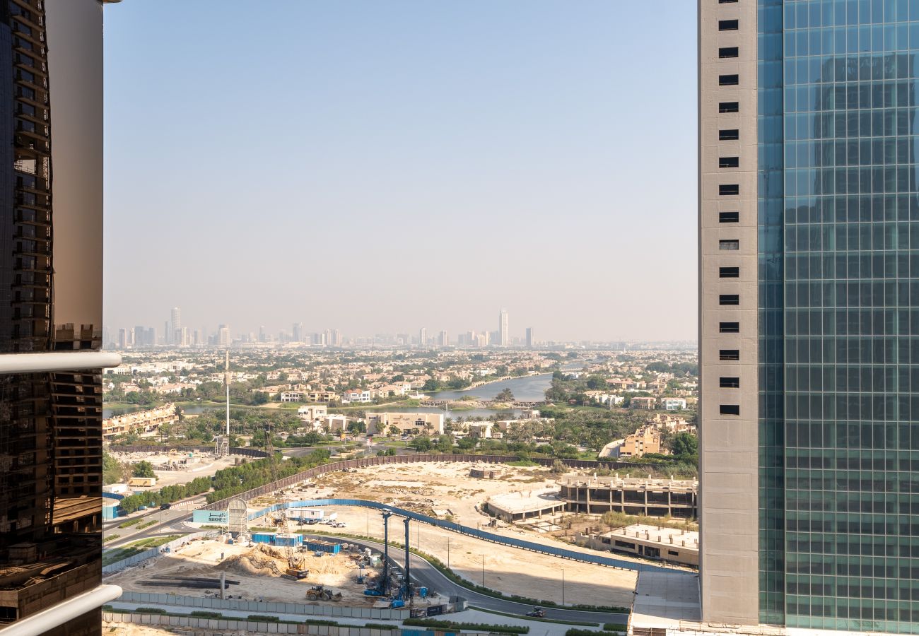 Ferienwohnung in Dubai - Wunderschöne Aussicht auf die Skyline | Ruhig | 3 Schlafplätze