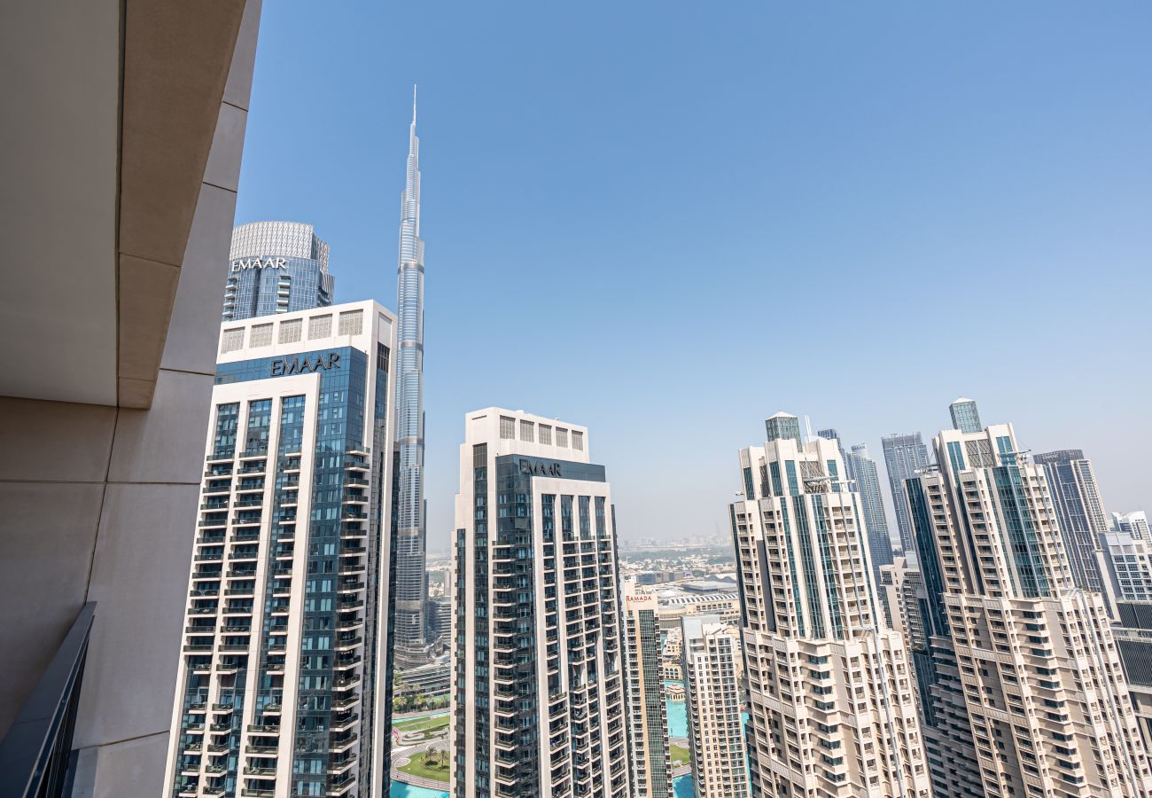 Ferienwohnung in Dubai - Burj Khalifa View | Expanded Balconies | Huge