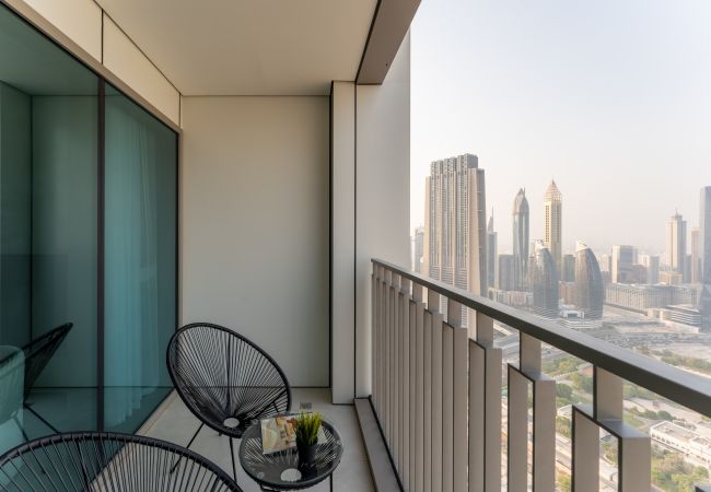 Ferienwohnung in Dubai - Spektakuläre Aussicht auf die Skyline | Elegant eingerichtet | Deluxe