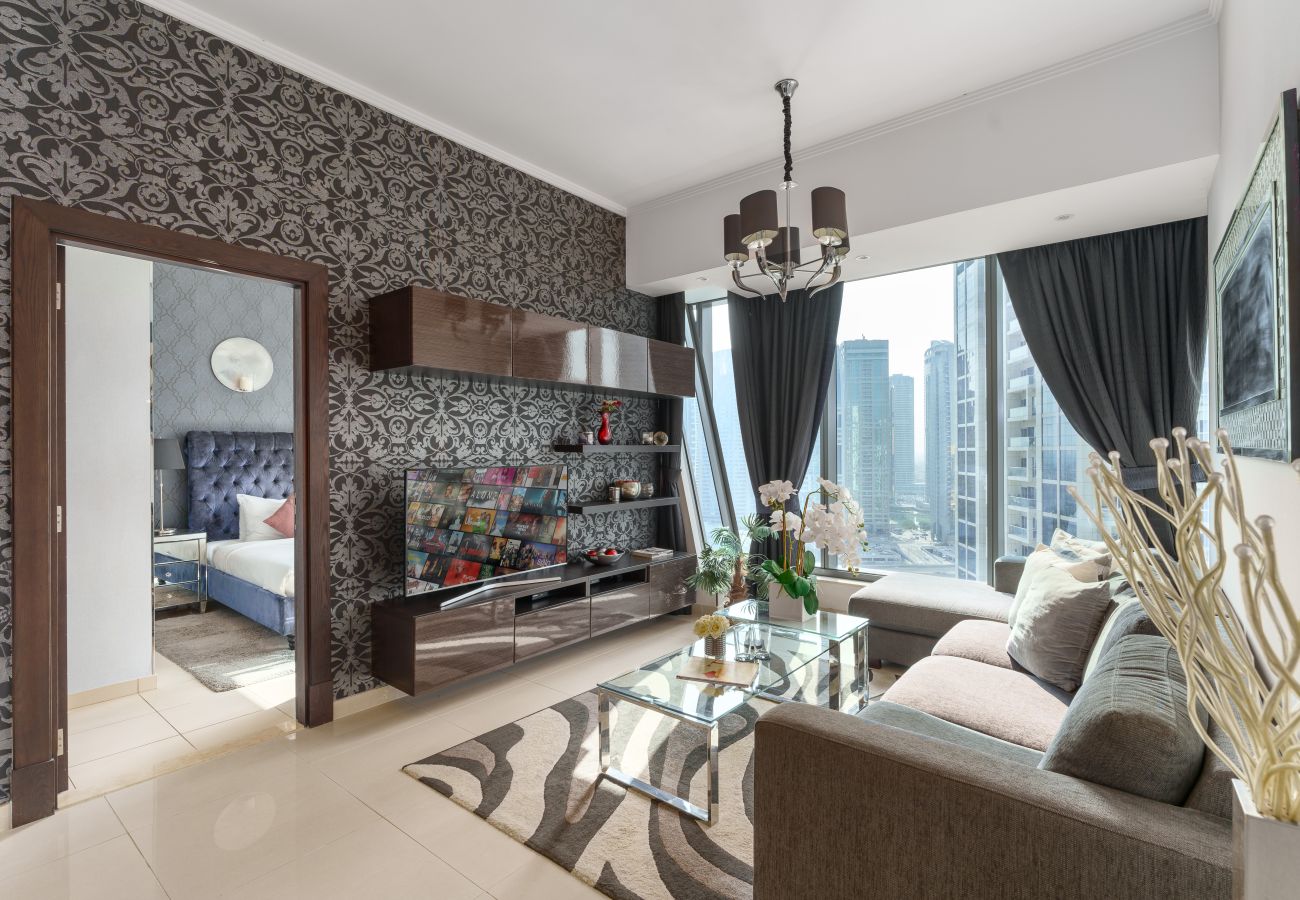 Ferienwohnung in Dubai - Sophisticated 1BR | Marina Promenade | Cosy