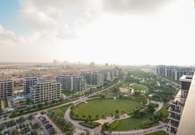 Ferienwohnung in Dubai - Herrlicher Blick auf den Park und die Skyline der Stadt | Entzückend