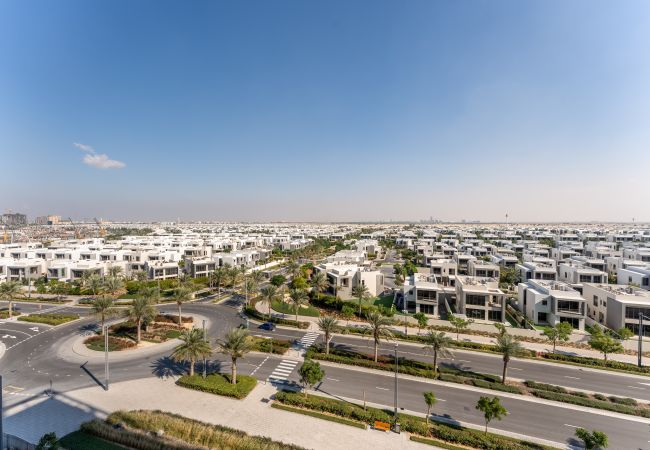 Ferienwohnung in Dubai - Herrliche Aussicht auf die Gemeinschaft und die Skyline | Schickes 1BR