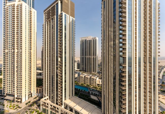 Ferienwohnung in Dubai - Schöne Gemeinschafts- und Skyline-Ansicht | Geräumig | Deluxe