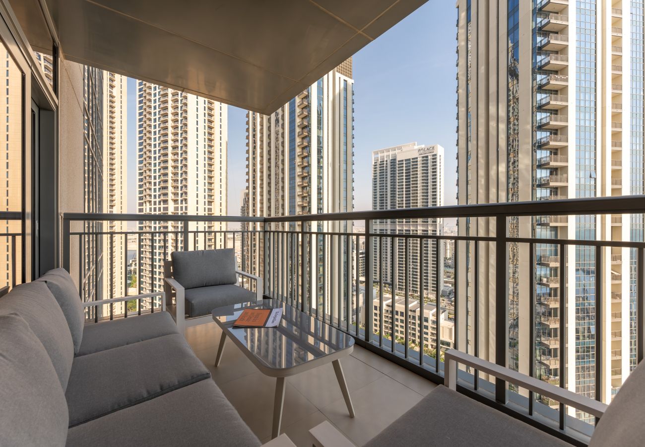 Ferienwohnung in Dubai - Schöne Gemeinschafts- und Skyline-Ansicht | Geräumig | Deluxe