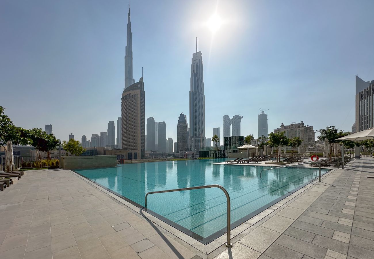 Ferienwohnung in Dubai - Blick auf den Burj Khalifa | In der Nähe der Dubai Mall | Deluxe