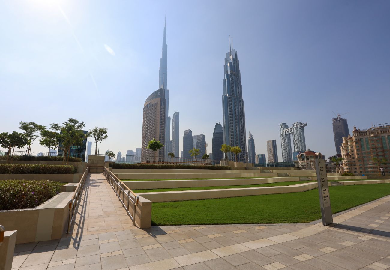 Ferienwohnung in Dubai - Blick auf den Burj Khalifa | In der Nähe der Dubai Mall | Deluxe