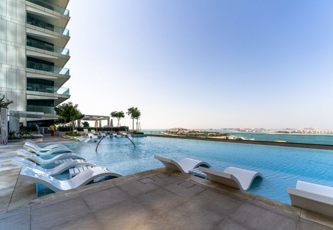 Ferienwohnung in Dubai - Strandfront | Atemberaubender Meerblick | Deluxe