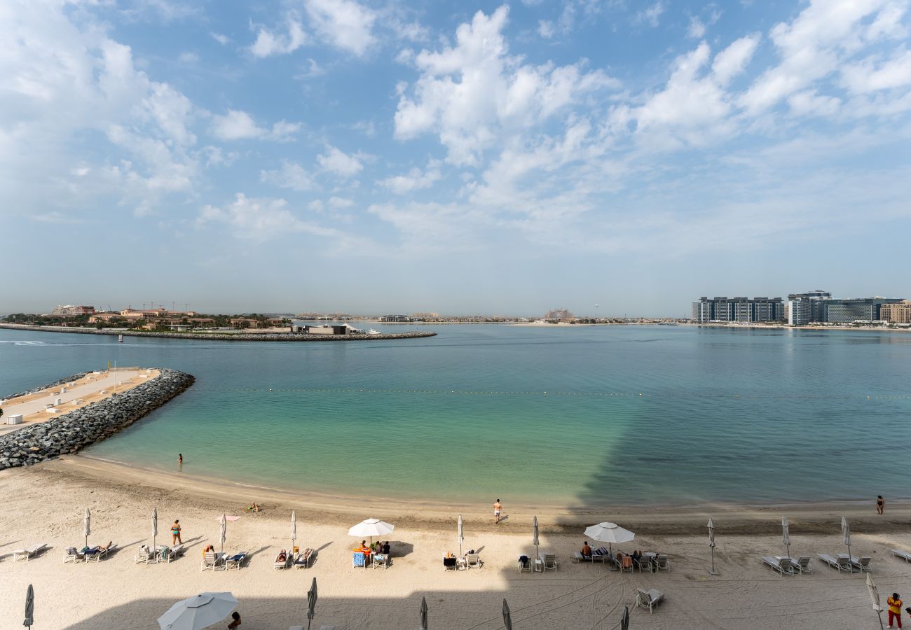 Ferienwohnung in Dubai - Strandfront | Atemberaubender Meerblick | Deluxe