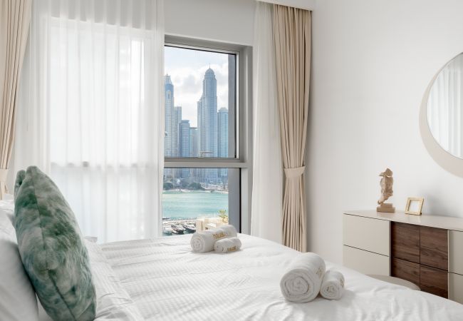 Ferienwohnung in Dubai - Meer- und Gemeinschaftsblick | Zugang zum Strand | Deluxe