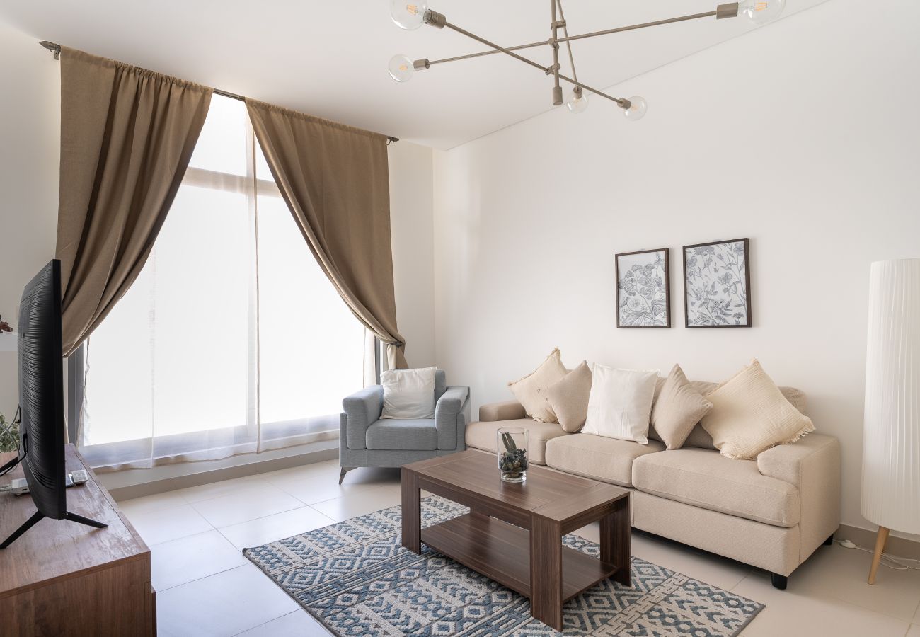 Ferienwohnung in Dubai - Contemporary 1BR | Near Racecourse | Relaxing