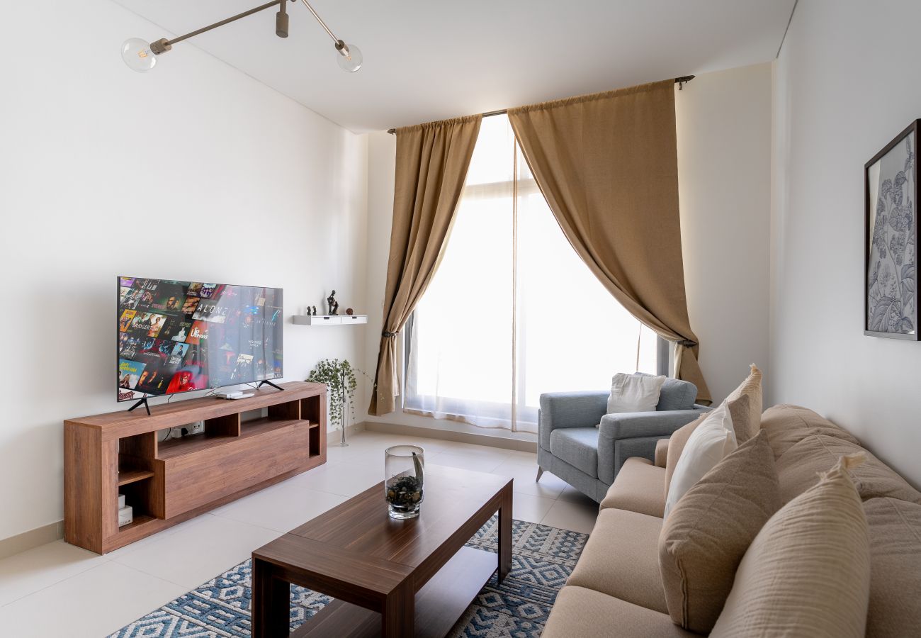 Ferienwohnung in Dubai - Contemporary 1BR | Near Racecourse | Relaxing