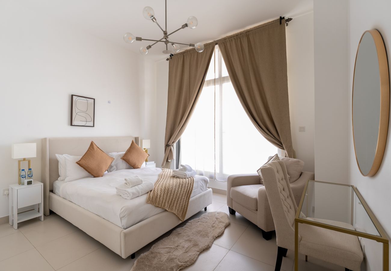 Ferienwohnung in Dubai - Contemporary 1BR | Near Racecourse | Relaxing