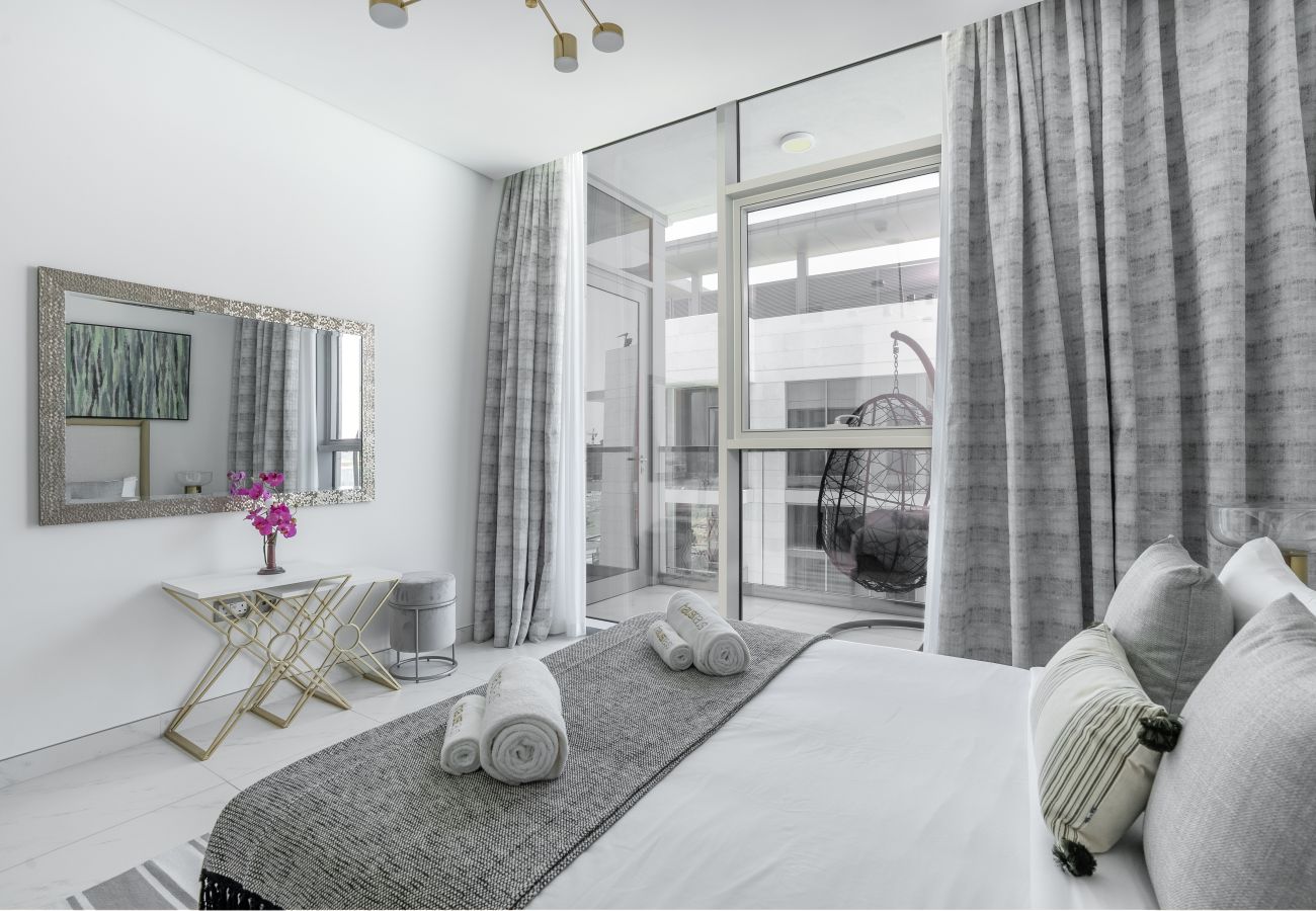 Ferienwohnung in Dubai - Enchanting Lagoon View | Chic Bliss 1BR