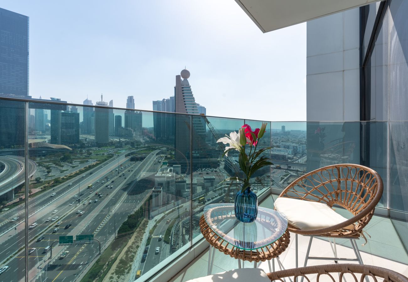 Ferienwohnung in Dubai - Spectacular City View | Near Park | Near Metro 