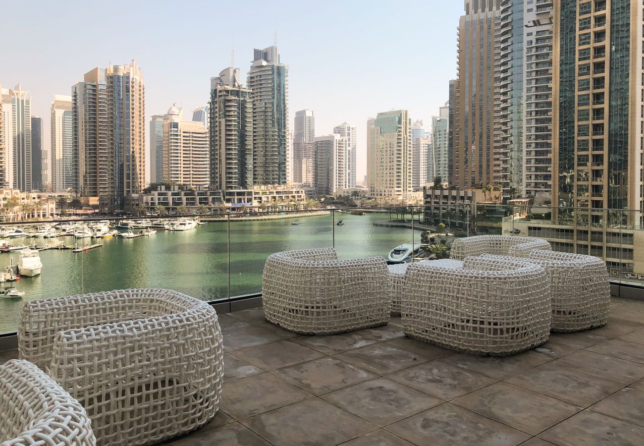 Ferienwohnung in Dubai - Brand New Duplex | Alluring Sea & Ain Dubai View