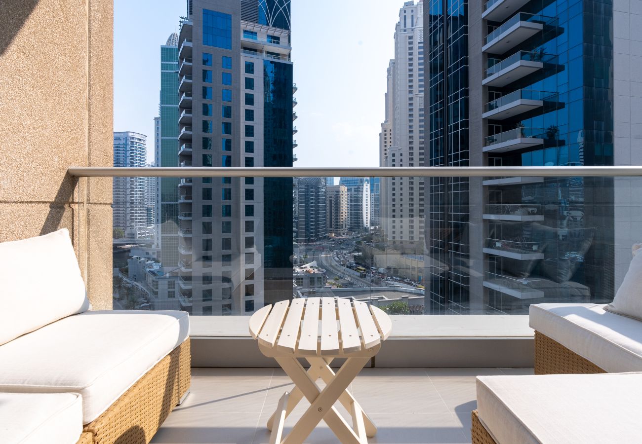 Ferienwohnung in Dubai - High Floor | Lovely Marina and Ain Dubai View