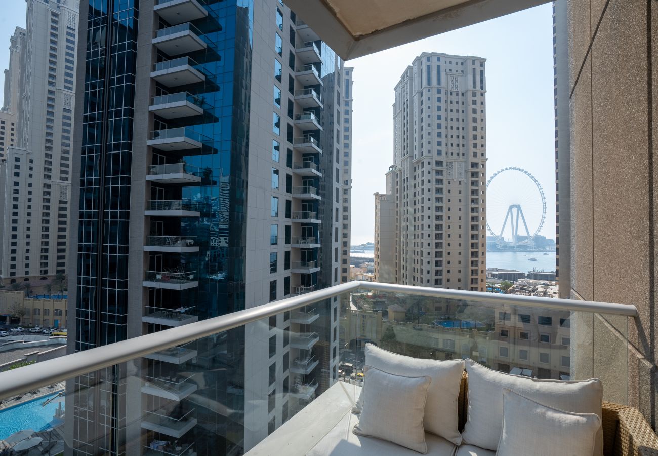 Ferienwohnung in Dubai - High Floor | Lovely Marina and Ain Dubai View