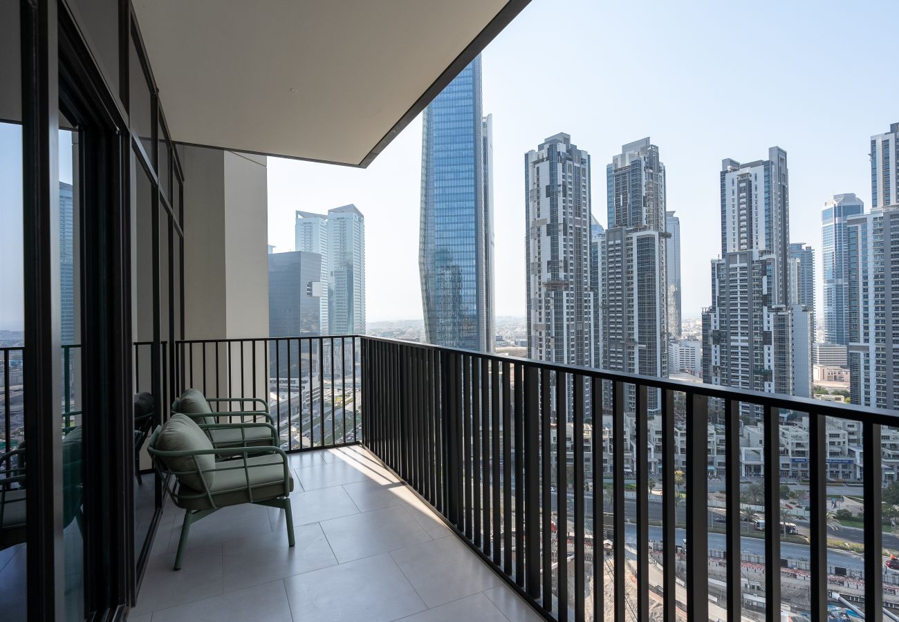 Ferienwohnung in Dubai - Burj Khalifa View | Chic Interiors | Sleeps 4