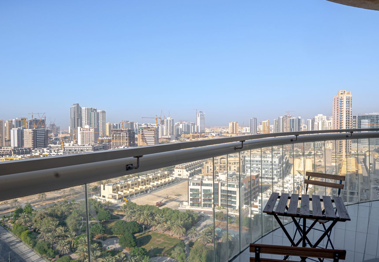 Ferienwohnung in Dubai - Bright | Brand New 1BR | Park View