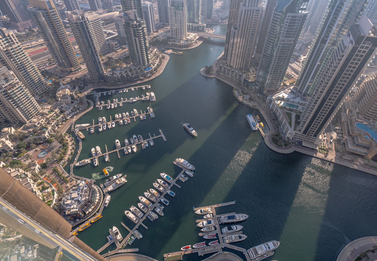 Ferienwohnung in Dubai - Stunning Marina View | On High Floor | Bright 1BR