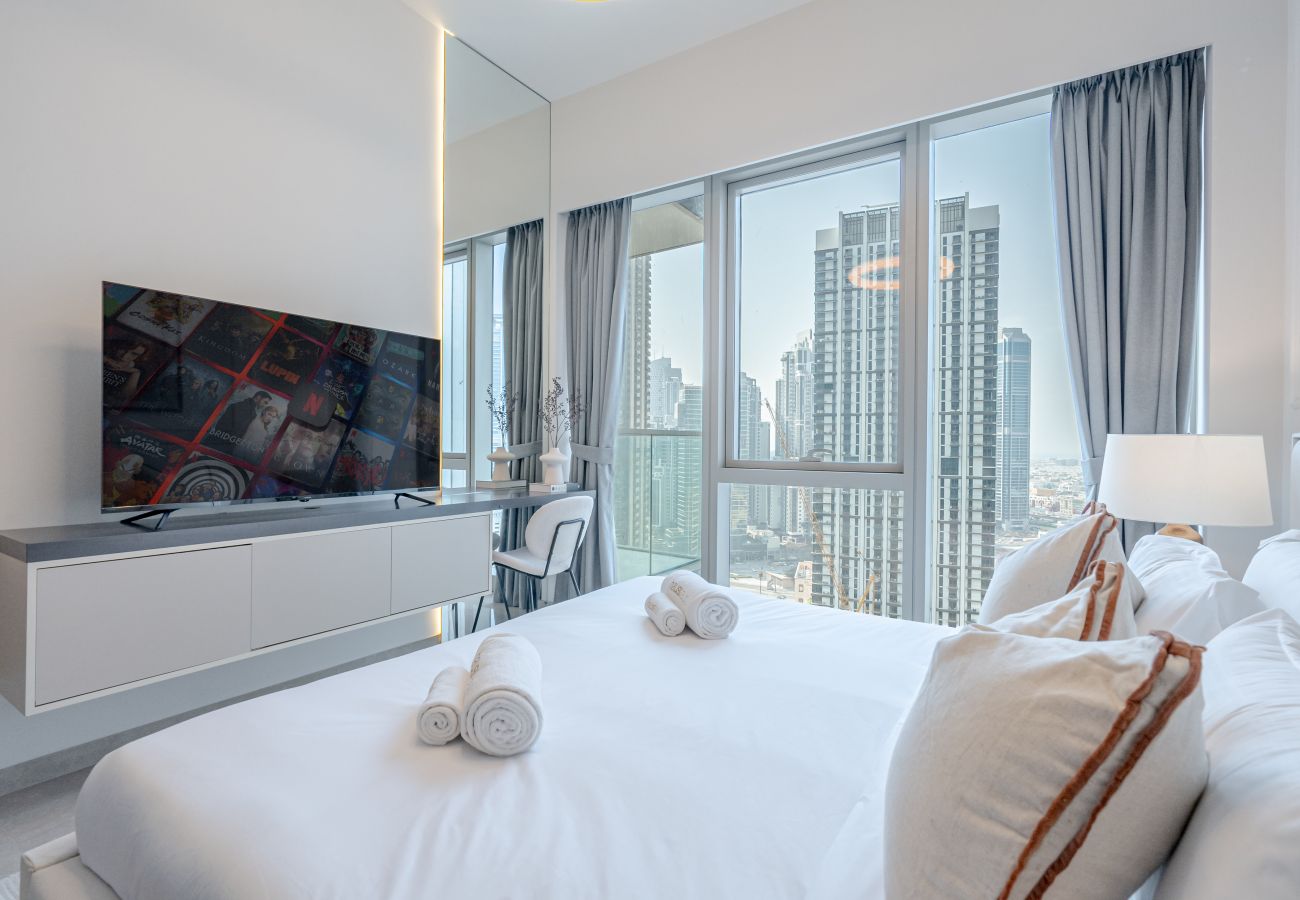 Ferienwohnung in Dubai - Few Mins Walk to Burj Khalifa | Brand New 1BR