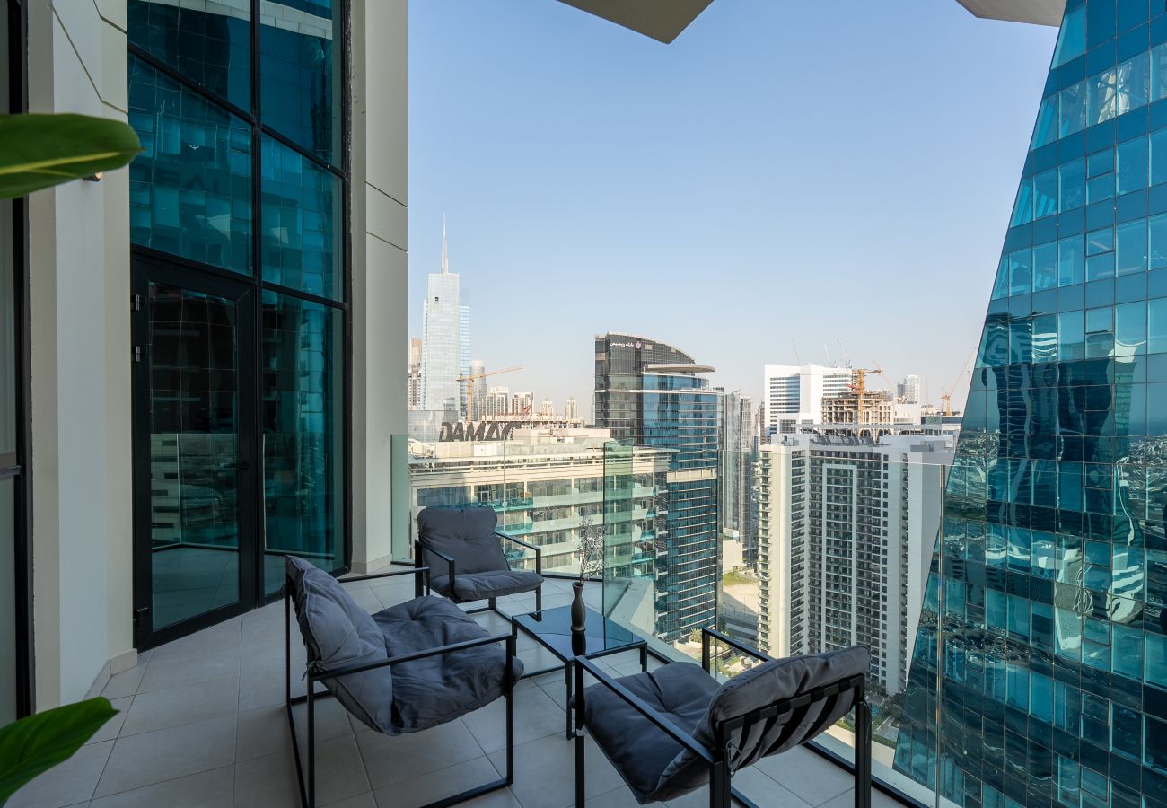 Ferienwohnung in Dubai - Spacious Balcony | City Skyline View | Brand New