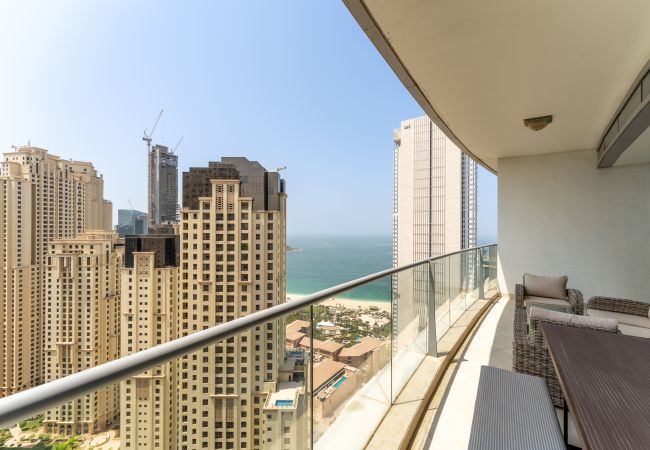 Apartamento en Dubai - Marina y Vista al Mar | vasto | Lo mejor para la familia