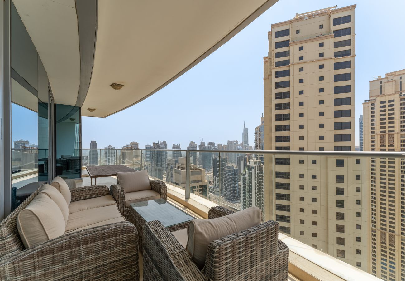 Apartamento en Dubai - Marina y Vista al Mar | vasto | Lo mejor para la familia