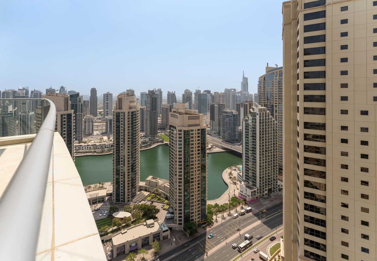 Apartamento en Dubai - Marina y Vista al Mar | vasto | Lo mejor para la familia