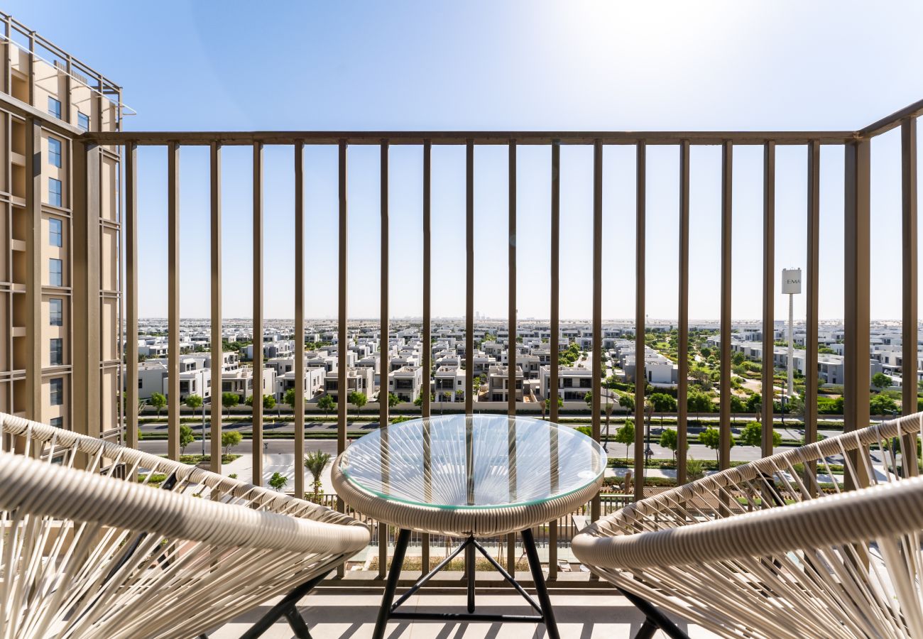 Apartamento en Dubai - Vista de la comunidad y el horizonte | Acogedor 2 dormitorios