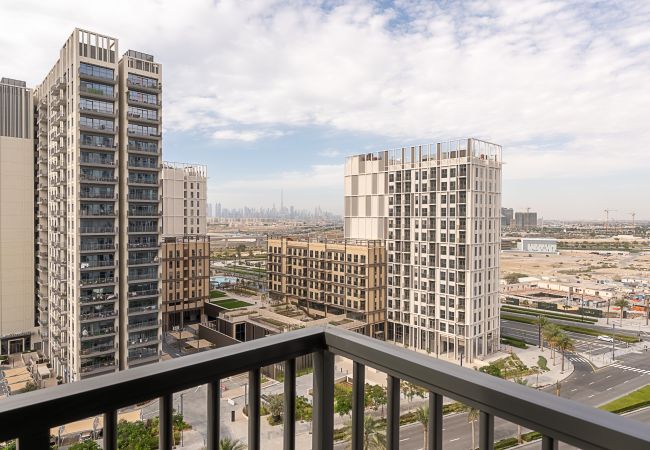 Apartamento en Dubai - hermoso horizonte | Vista de la comunidad | Suite de lujo