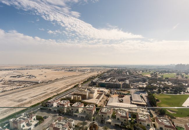 Estudio en Dubai - Impresionante vista al desierto y al golfo | Estudio de lujo | acogedor