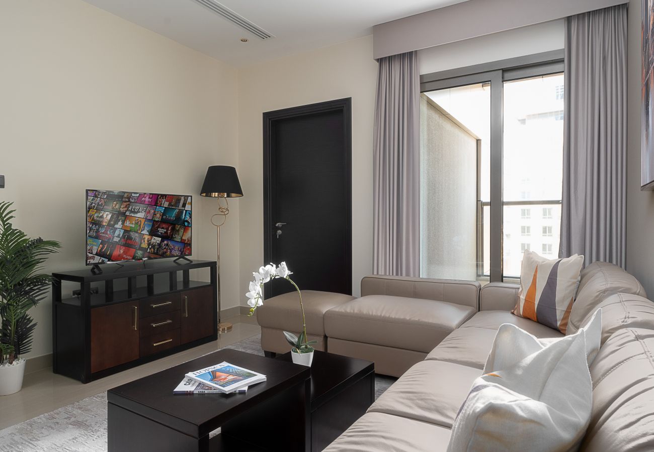 Apartamento en Dubai - Vista de los rascacielos del centro | Relajante | Moderno