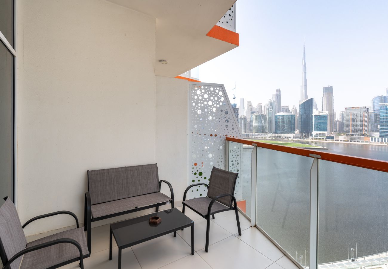 Estudio en Dubai - Dubai Canal and Burj Khalifa View | Great Location