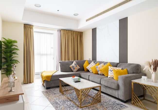 Apartamento en Dubai - Vista al mar Arábigo | Piso Alto | Amplio 1 dormitorio