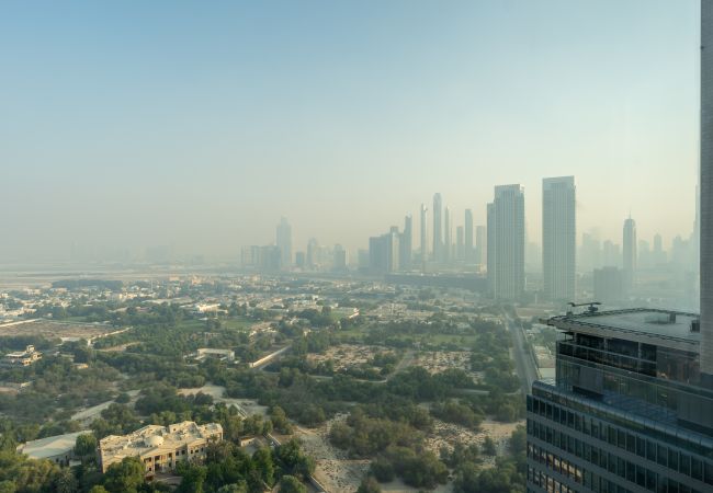 Estudio en Dubai - Espectaculares vistas de la naturaleza y el horizonte de la ciudad | Estudio elegante