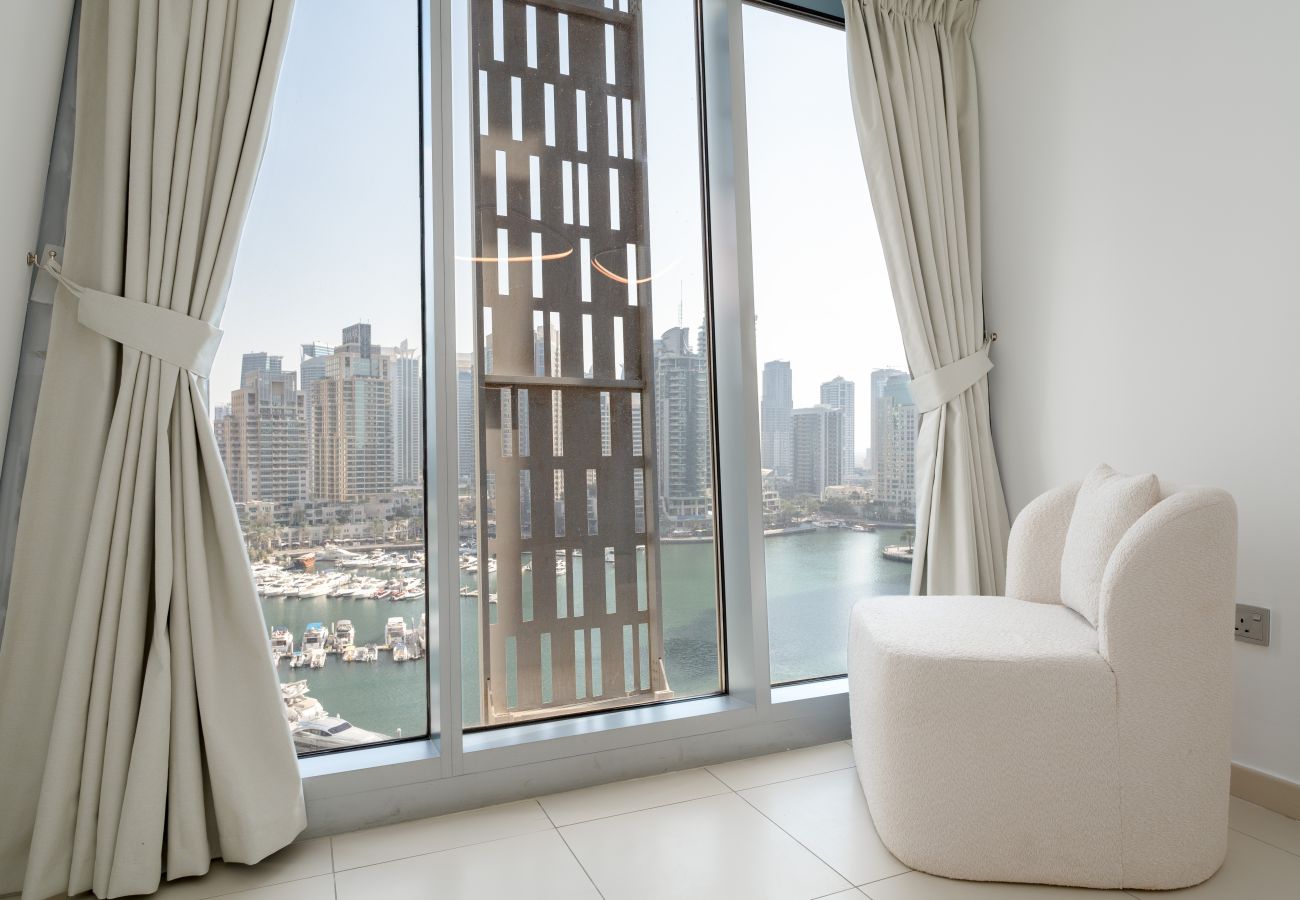 Apartamento en Dubai - Exquisitamente amueblado | Gran vista al puerto deportivo | Lujo