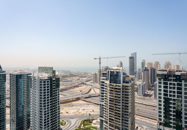 Apartamento en Dubai - Piso alto | Espectacular horizonte de la ciudad y vista al lago