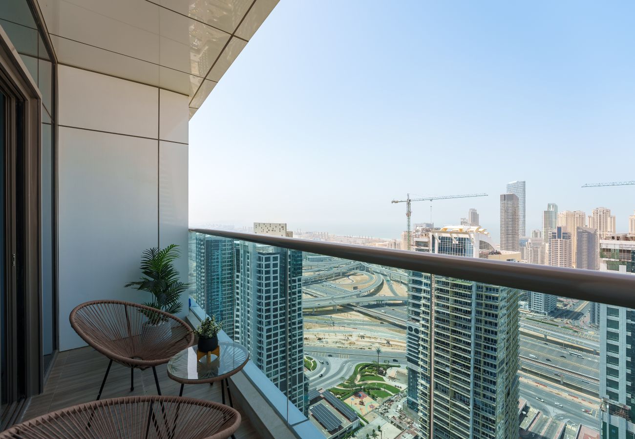 Apartamento en Dubai - Piso alto | Espectacular horizonte de la ciudad y vista al lago