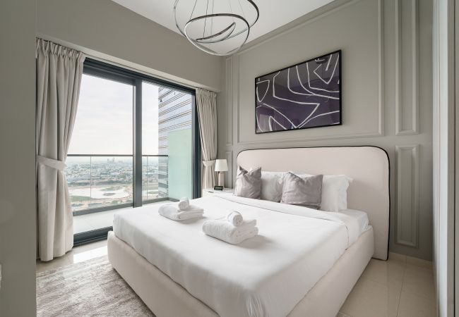 Apartamento en Dubai - 1 habitación prémium | Vista del horizonte y del canal de Dubái